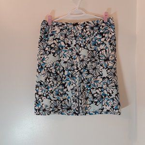 Jones New York Blue Floral Skirt Size 10